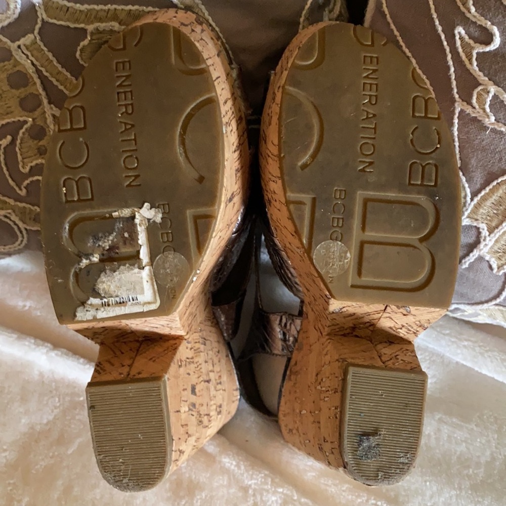 Bcbgeneration Metallic Silver Platform Sandal - image 5